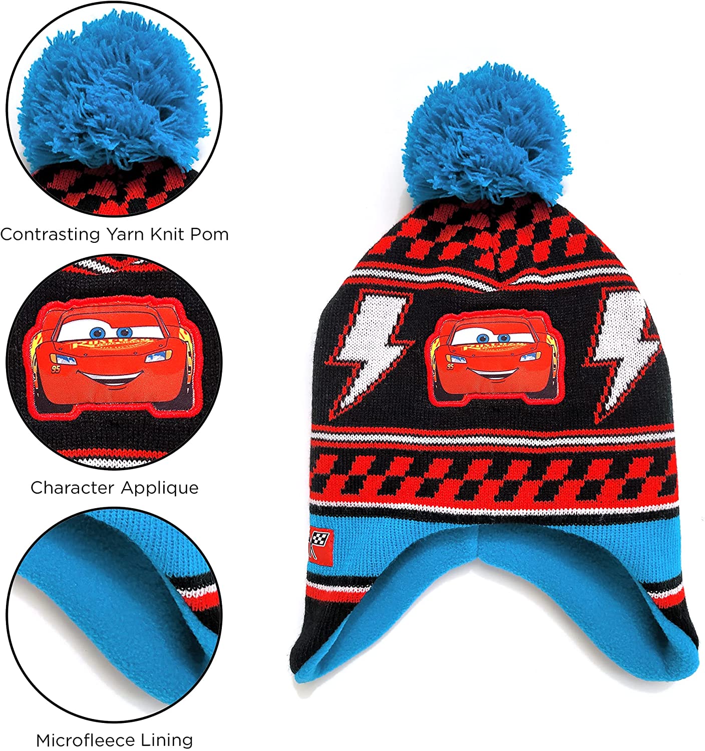 Cars Lightning McQueen Toddler Beanie 
