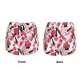 thumbnail image 5 of Lsque Makeup Printed Women's Running Shorts with Liner Pockets,Elastic Quick Dry Workout Athletic Gym Yoga Shorts,Womens High Waist Shorts-Small, 5 of 9