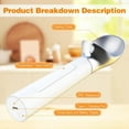 thumbnail image 4 of Bxaolu Heated Ice Cream Scoop – Electric Scooper for Hard Ice Cream and Desserts, Handheld Heating Up to 158°F, Rechargeable with LED Display, Easy to Clean, Ideal Gift for Family, 4 of 9