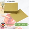 thumbnail image 6 of SimuLinen Cocktail and Party Napkins Beverage Napkins - Gold - 250ct, 6 of 6