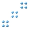 thumbnail image 2 of Guardoinrt 4pcs Unleash Creativity With These Unique Cabinet Knobs Sleek Appearance light blue 3Set, 2 of 6