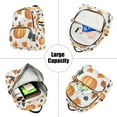 thumbnail image 5 of FORMRS Mini Backpack Purse for Women Travel Daypack Casual Shoulder Bag, Pumpkins Pattern, 5 of 7