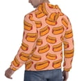 thumbnail image 6 of Lsque Cartoon Hot Dog Pattern Casual Men's Hoodie,Hooded Sweatshirt with Kangaroo Pocket,Pullover Hoodie-Medium, 6 of 7