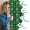 thumbnail image 3 of Blackout Kids Curtains,Green Christmas Snowflake Pattern Childrens Insulated Curtains Set Of 2,Bedroom Essentials,Toddler Room Decor 52"x84", 3 of 5