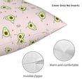 thumbnail image 3 of Pofeuu Avocado Doing Sport Yoga Print Double-sided plush pillowcase Square Throw Pillow Covers Pillows Cover for Living Room Bedroom Sofa Couch Cushion Cover（No pillow core）-18"x18", 3 of 7