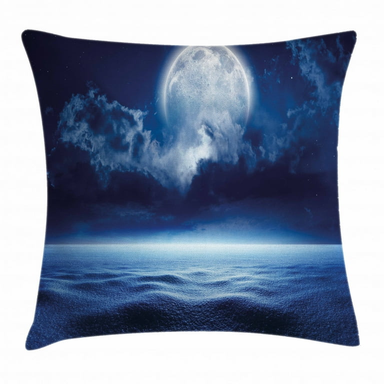 Serene Pillow 18 Square Decorative Throw Pillow in Blue