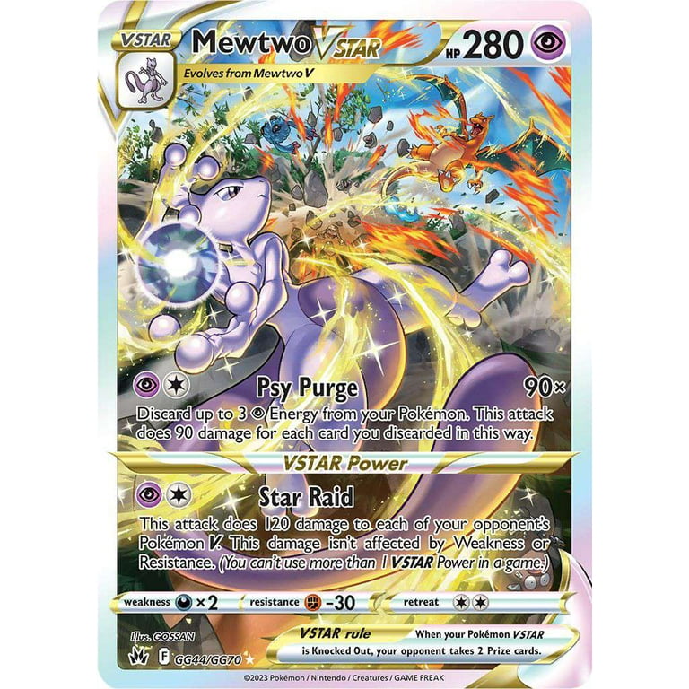 特別版 Mewtwo ホロカード　値下げしました Pokemon Crown Zenith Rare Holo Mewtwo VSTAR GG44 - Walmart.com