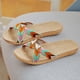 thumbnail image 4 of Amzcrzy Zapatos de mujer,Zapatos de mujer,Zapatillas de mujer, Zapatillas de lino antideslizantes para mujer, zapatos planos con punta abierta para uso en interiores y exteriores, para playa Sandalia, 4 of 6