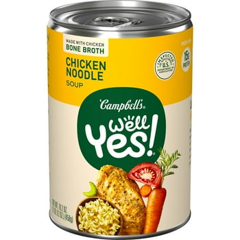 Campbell's Well Yes! Chicken Noodle Soup with  Broth, 16.2 Oz Can