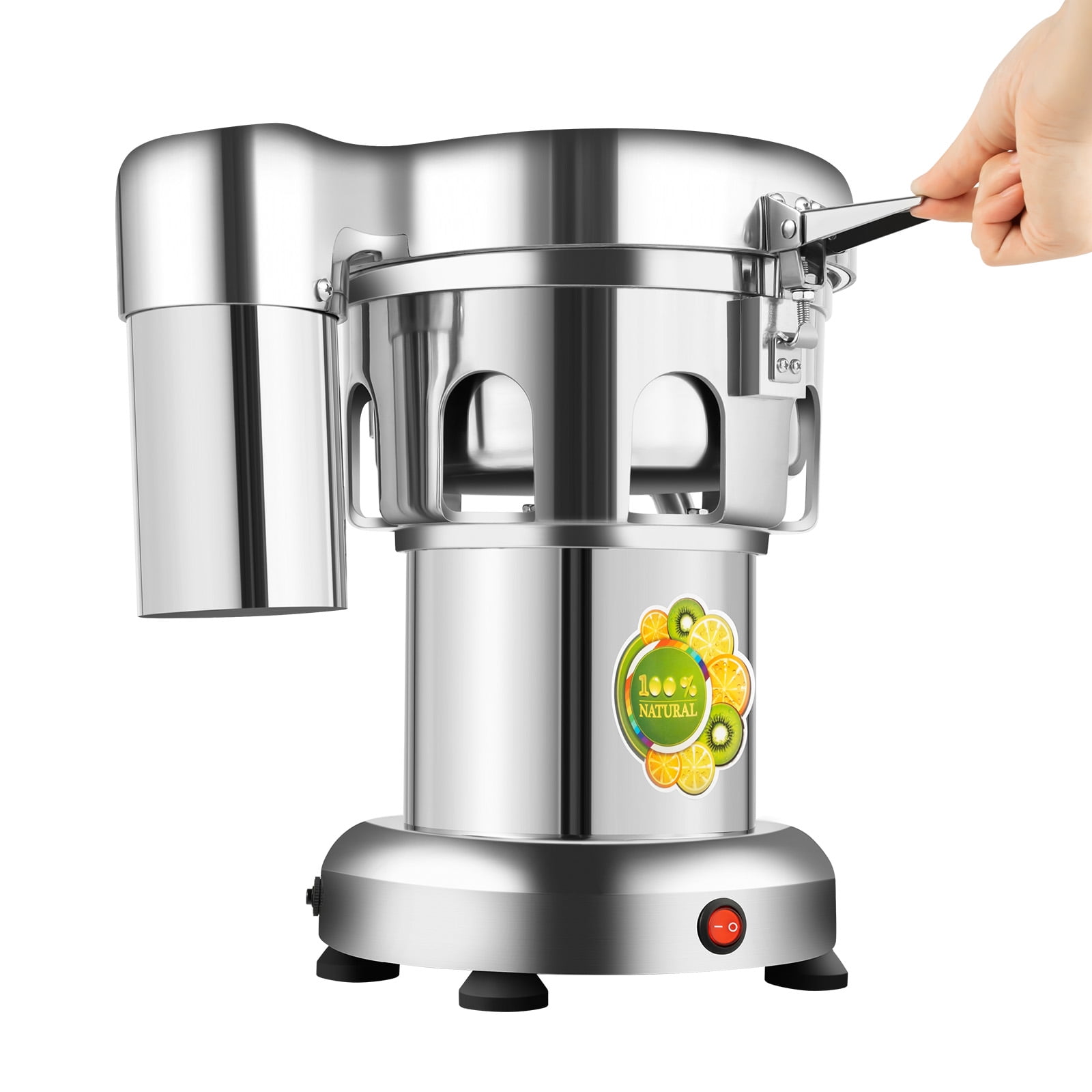 Wildnix High-Efficiency Juicer Machine with 370W Pure Copper Motor, 2800RPM Speed, Food-Grade Stainless Steel, and Automatic Juice Separation