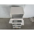 thumbnail image 4 of 4 Tier Bookshelf with Sliding Drawers and Bottom Storage Cabinet for Small Spaces, Vertical Organizer Shelf for Office, Bedroom, and Living Room, 4 of 9
