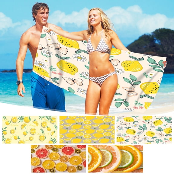 XGFHYJEH Beach Towel, Oversized Beach Towel, Beach Towel Clearance, Towel Beach, Lightweight Beach Towel, Portable Foldable Hypoallergenic Cooling Technology Breathable Towel for Beach