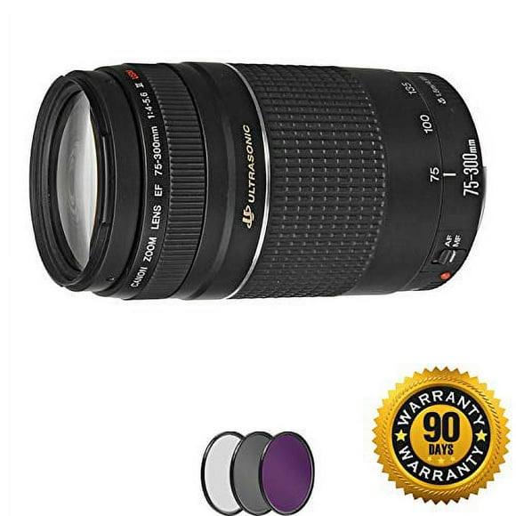 Canon EF 75-300mm f/4-5.6 III USM Lens with UV Filter