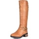 thumbnail image 1 of Botas Altas de Montar para Mujer DREAM PAIRS Camel Talla 8, 1 of 8