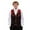 Red Heart, variant on Red Hearts Men's Suit Vest Slim Fit Formal Dress Waistcoat Valentine's Day Casual Business Vests for Suit or Tuxedo with Adjustable Back Strap, Size 4XL