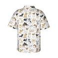 thumbnail image 3 of Daiia I Love Dogs Hawaiian Shirt for Men Gentle Cotton Regular Short Sleeve Casual-Large, 3 of 9