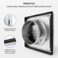 thumbnail image 5 of Calimaero VKE 4" inch Dryer Vent Cover Outdoor Stainless Steel Grille Dryer Vent, 5 of 7