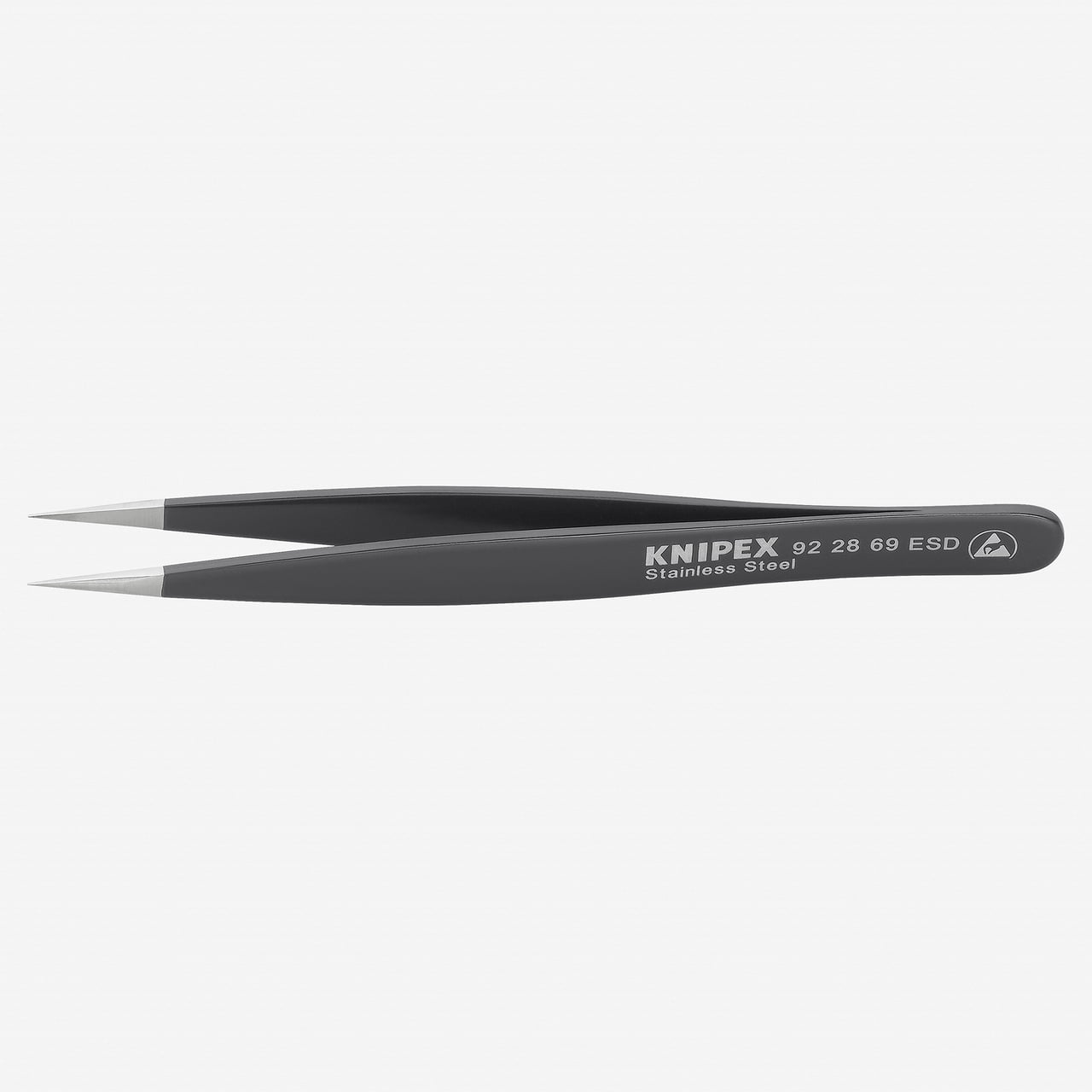 Knipex 922869ESD ESD Precision Tweezers straight strong tip