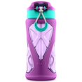 thumbnail image 3 of ZULU Torque Kids Botella de agua de plástico Tritan con funda de silicona y tapa de bloqueo a prueba de fugas, sin BPA, apta para lavaplatos, morado, 16 onzas, 3 of 10