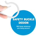thumbnail image 6 of Minzimin 10/20 Pcs S Hooks for Hanging, Heavy Duty S Shaped Hooks Silver, Kitchen Hooks, S Hanger Hooks for Plants, Pots, Towels and Bags, with Safety Buckle Design, 3.5 Inch, 6 of 7