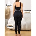 thumbnail image 4 of Athlemo Women Workout Seamless Jumpsuit Yoga Bodycon One Piece Tank Top Leggings Romper Black, 4 of 7