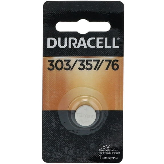 Duracell Silver Oxide Battery 1.5 Volt 303/357/76, 1 Each (Pack of 6)