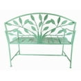 thumbnail image 4 of Hi-Line Gift Ltd 78683-BG Blue Metal Garden Bench Tree Pattern, 4 of 4