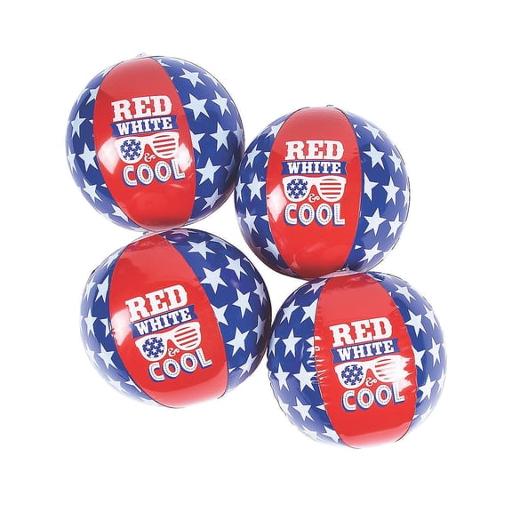 Patrotic Beach Ball - Party Favors - 12 Pieces