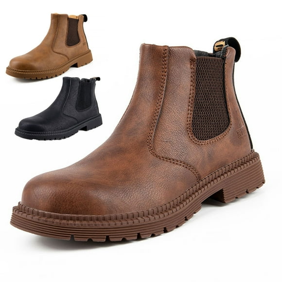 Men's Work Safety Boots Steel Toe Cap Trainers for Women, Men's Industrial Construction Shoes, Waterproof, Lightweight, Oil Resistant Work Shoes