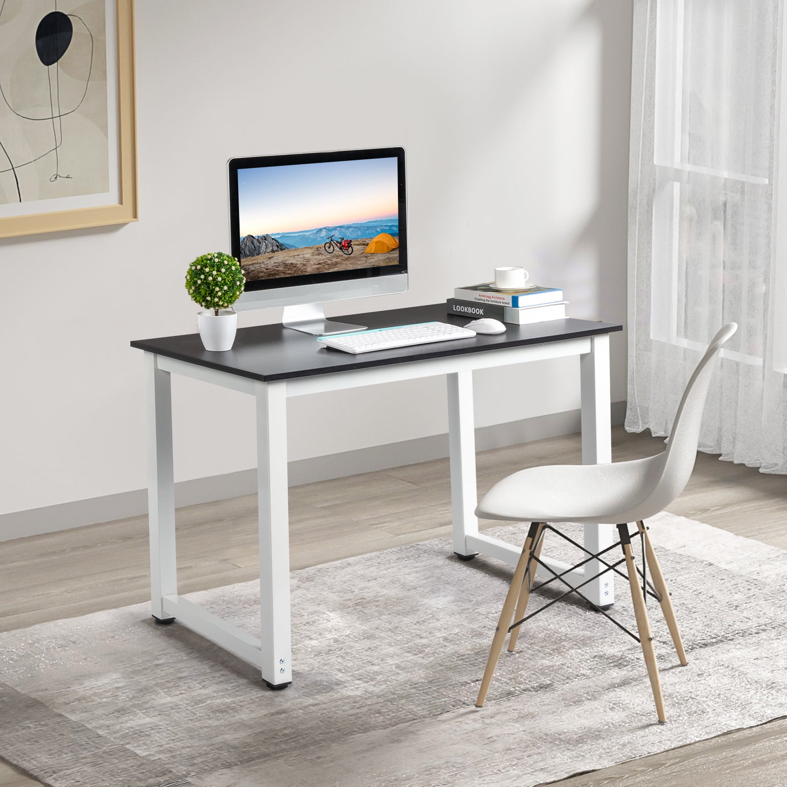 Ktaxon Wood Computer Desk for Home Office 43.31 x 23.6 inches