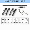 thumbnail image 6 of 84''x84'' Double White Primed Paintable Sliding Barn Door – Solid Manufactured Wood, Closet & Pantry Interior Door with Complete Installation Hardware Kit, 6 of 7