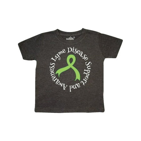 

Inktastic Lyme Disease Ribbon Awareness Walk Gift Toddler Boy or Toddler Girl T-Shirt
