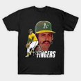 thumbnail image 1 of T-Shirt Unisexe Rétro à Doigts Roulés, Moustache au Guidon, Légende du Baseball, Tailles jusqu'à 3TG, 1 of 4