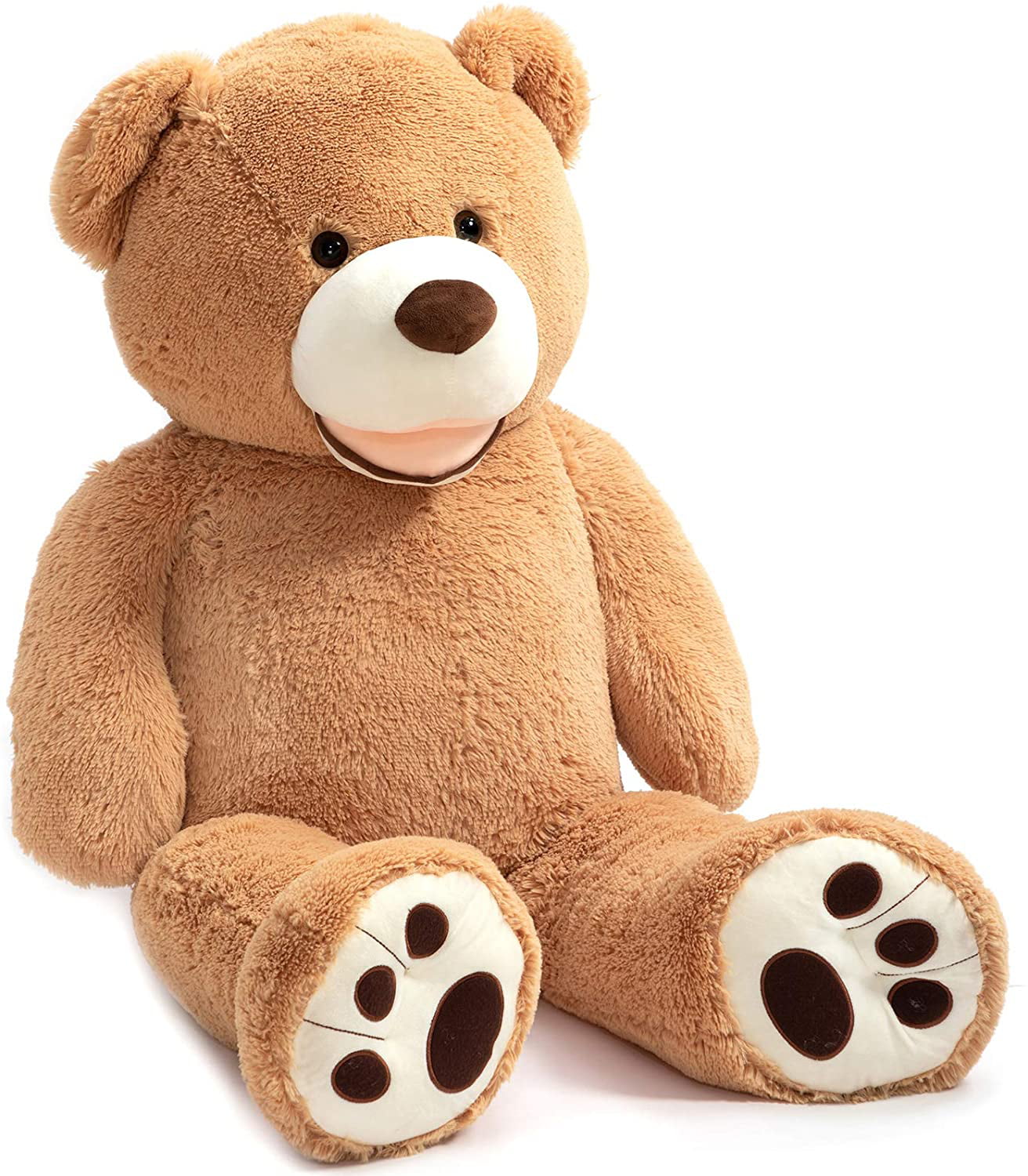 160CM Giant Moris-Mos Bear with Big Footprints Plush COVER ONLY Light Brown 