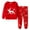 Watermelon Red, variant on XDZJLR Kids Toddler Boys Pajamas Baby Girls Christmas Printed Pajama Set Clothes Set Pj'S Sleepwear Red 2-3 Years