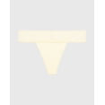 thumbnail image 5 of Thong Panty With Lace Trim in Lemon Icing, 5 of 5
