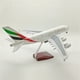 thumbnail image 2 of Modelo de avión de simulación de aviación Emirates UAE A380 de 46 cm a escala 1:160 con luces, 2 of 6