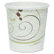 SOLO H4165-J8000 16 oz. Flexstyle Double Poly Paper Containers - Symphony Design (500/Carton)