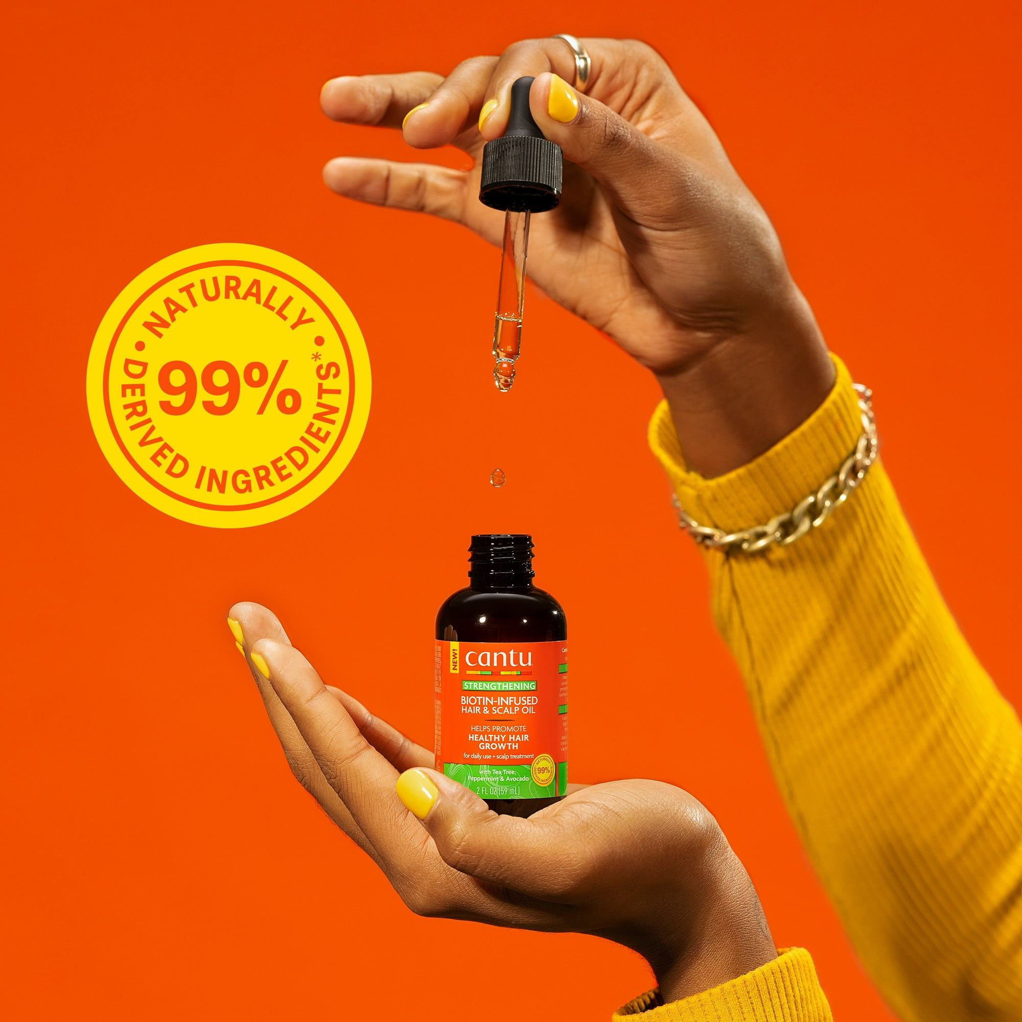 Cantu Biotin-Infused Strengthening Hair & Scalp Oil, 2 fl oz