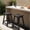 Black-24'', variant on MUCHENGHY Set of 2 Outdoor Bar Stools 24", HDPE Weatherproof Patio Saddle Seats, White