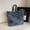 blue, variant on Stitching Wash Denim Large Capacity Bucket Shoulder Handheld Crossbody Bag Cotton Casual Unique Women Bag Fashion Spring Bag in Blue for Daily Outfits