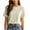 Beige, variant on hotojiny Womens Summer Tops Solid Short Sleeve Casual T-Shirts Crew Neck Basic Tee Classic Fit Plain Tshirt for Every Day