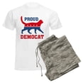 thumbnail image 6 of CafePress - Proud Democat Men's Light Pajamas - Men's Light Loose Fit Cotton Pajama Set, 6 of 7