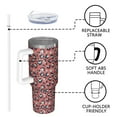 thumbnail image 4 of Leopard Print 40oz Tumbler– Stainless Steel Insulated Tumbler with Handle and Straw, Large Capacity Travel Cup for Hot & Cold Drinks, 4 of 6