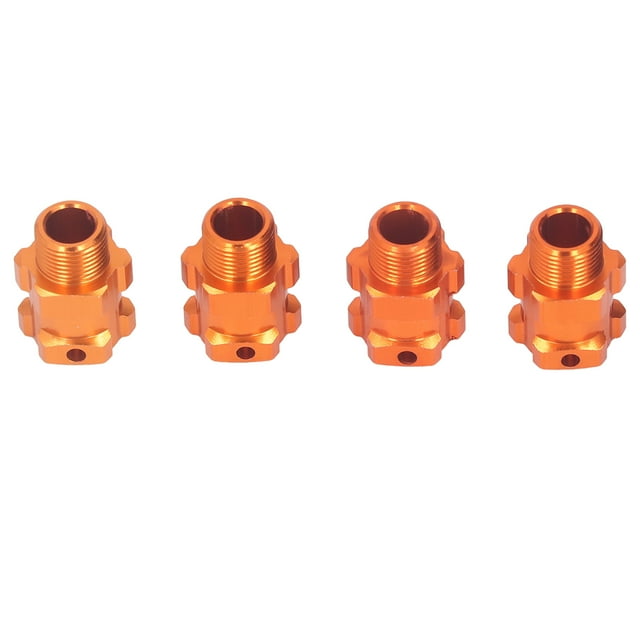 Adaptateur de Moyeu Hexagonal pour Roue, Adaptateur de Moyeu Hexagonal Haute Résistance Orange 4 Pcs pour Pièces Auto