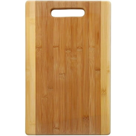

Myst Design Bamboo Cutting Board with Handle for Food Prep Meat and Vegetables - 100% Natural Chopping Board and Butcher Block 1 t Large (18 in. L x 12 in. W x 0.375 in. H)
