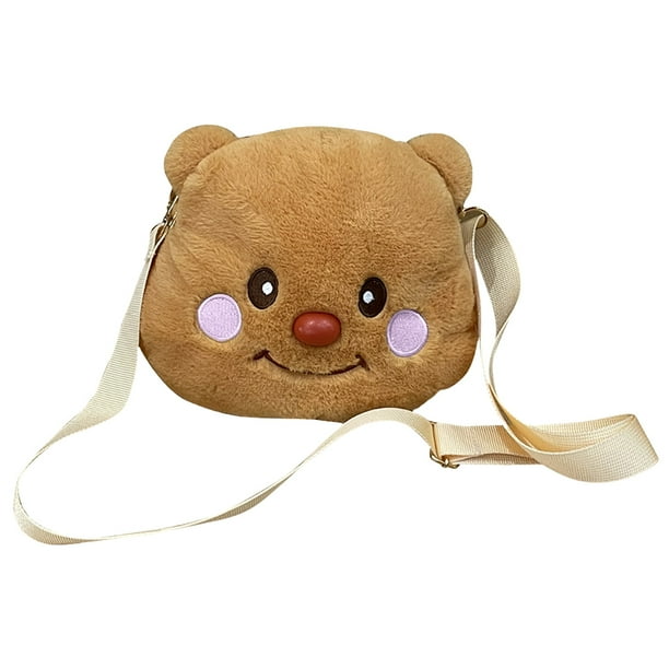 Bolso Mano Académico para Mujer Muñeco Peluche Oso Mantequilla Maquillaje Kawaii