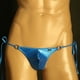 thumbnail image 2 of Tanga de hombre de seda de hielo, anillo de acero elástico, cinturón largo y delgado, cintura baja, sexy, bolsa convexa en U, pantalones T para hombre, cintura ajustable, 2 of 6