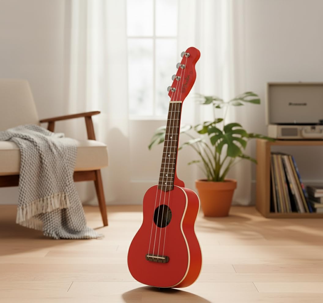 Fender Limited Edition Venice Soprano Ukulele - Fiesta Red