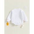 thumbnail image 5 of RUINIXCW Bubble Romper Baby Girl Boy Newborn Warm Fleece Sweater Romper Solid Crewneck Sweatshirt Long Sleeve Bodysuit Thick Spring Fall Winter Clothes, 5 of 9